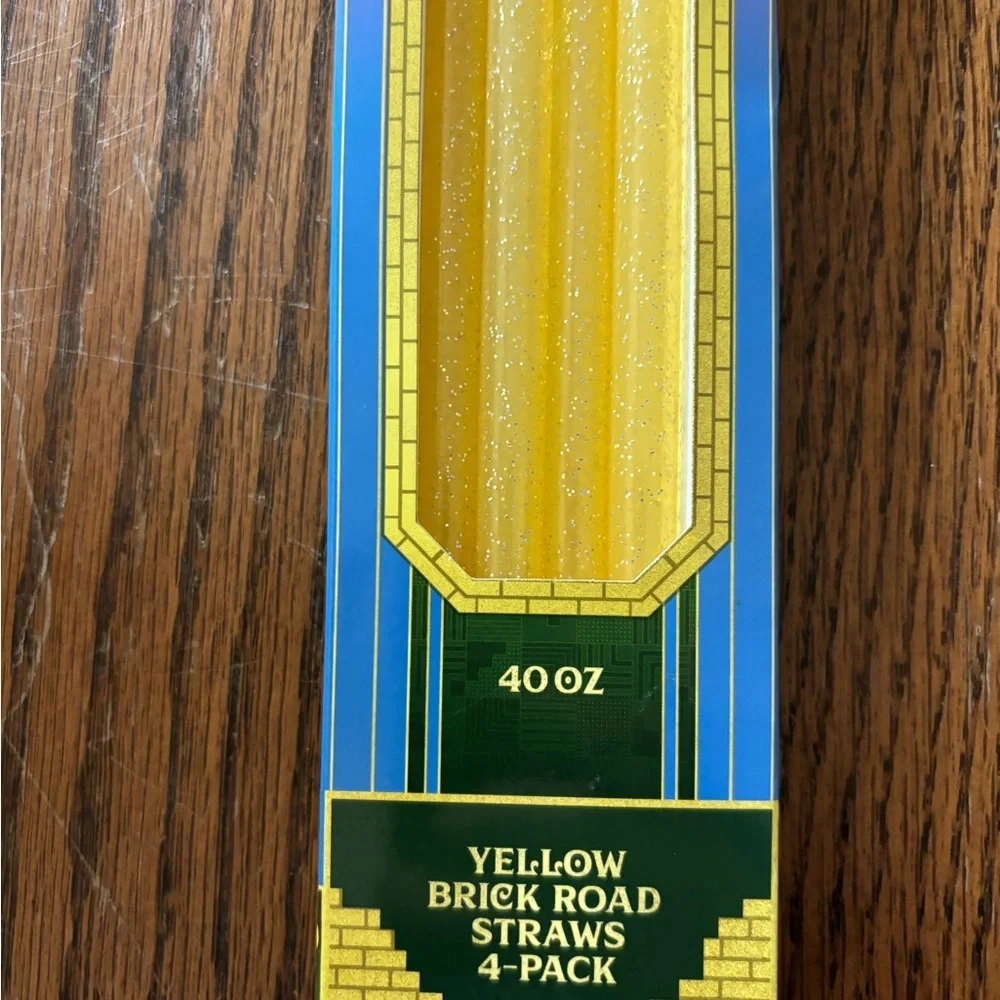 Wicked Yellow Brick Road Straws 4-Pack